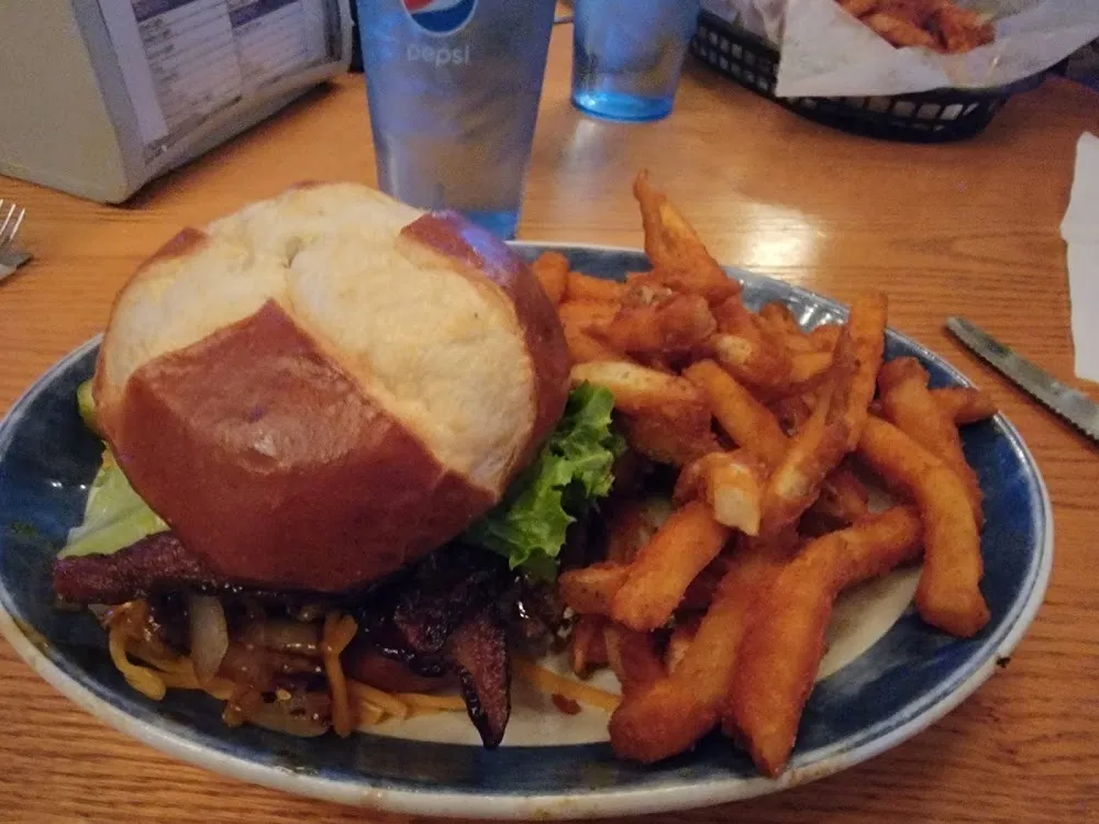 Boubon Burger and Fries