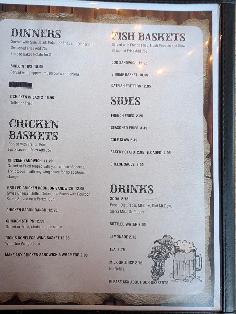 Tilleys Tavern Menu image 3